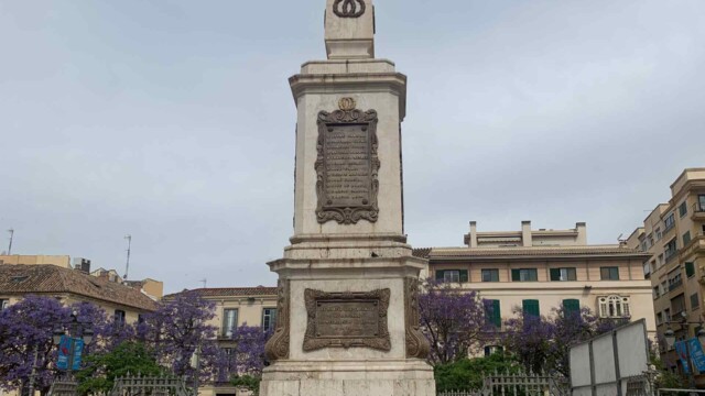 Monument of Torrijos in Plaza de la Mercad Within Malaga Honor of 48 Individuals Who Fought and Killed for Independence