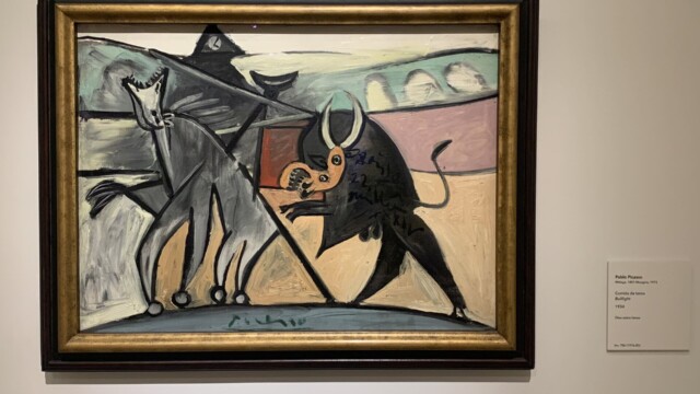 Thyssen Museum in Madrid - Pablo Picasso - Bullfight (1934).
© 2023 Rob Hard Thyssen Museum in Madrid - Pablo Picasso - Bullfight (1934)