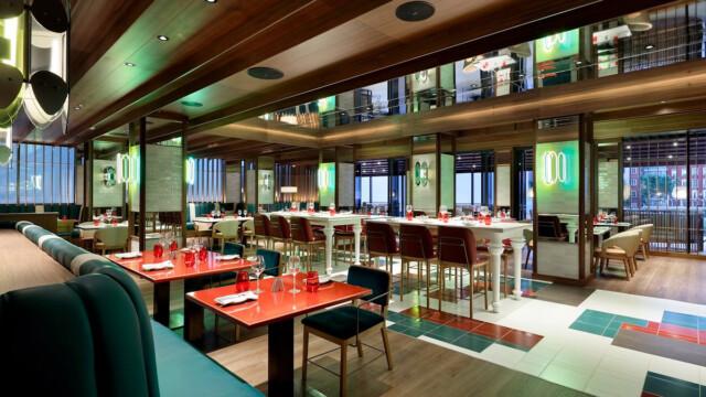 Hard Rock Madrid - Sessions Restaurant. Courtesy image Hard Rock Hotel Madrid Sessions Restaurant