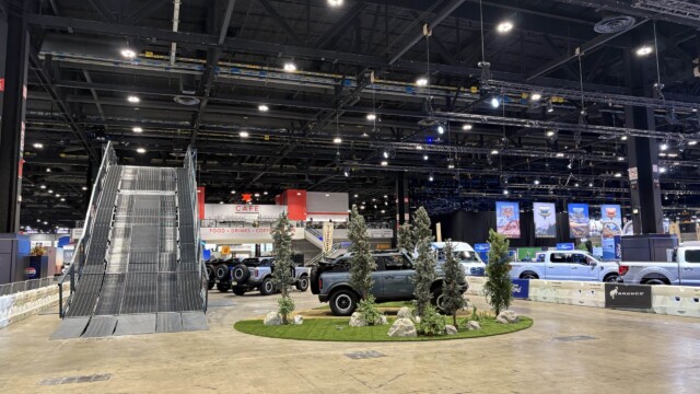 Ford Indoor Built Wild Bronco Track at Chicago Auto Show 2025.
© Rob Hard 2025 Ford Built Wild Bronco Track at Chicago Auto Show