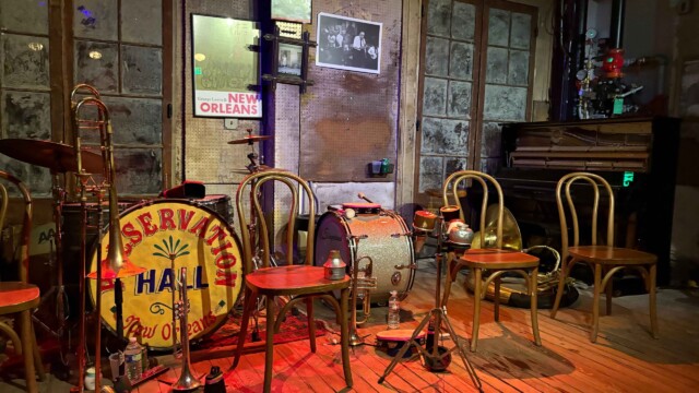 © 2025 Rob Hard Inside Preservation Hall in New Orleans