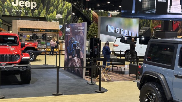 Jeep Exhibit at Chicago Auto Show 2025.
© Rob Hard 2025 Jeep at Chicago Auto Show
