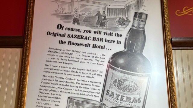 Sazerac Bar Historic Poster at Sazerac House in New Orleans.
© 2025 Rob Hard Sazerac Bar Historic Poster at Sazerac House in New Orleans