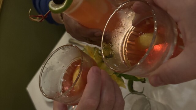 Cheers at Atchafalaya in New Orleans. © Rob Hard 2025 Cheers at Atchafalaya in New Orleans