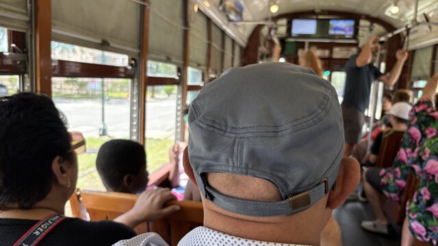 Old Fashioned Streetcar Ride in New Orleans. © Rob Hard 2025 Old Fashioned Streetcar Ride in New Orleans