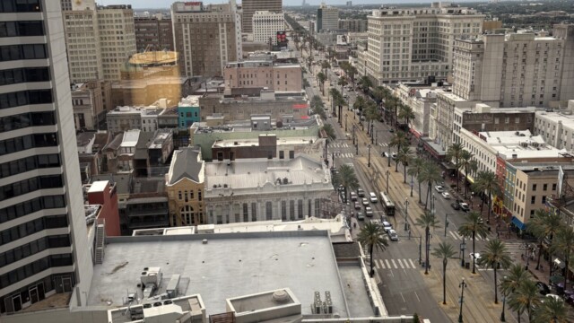 Sheraton New Orleans 20th Floor Guest Room City View. © Rob Hard 2025 Sheraton New Orleans 20th Floor Guest Room City View