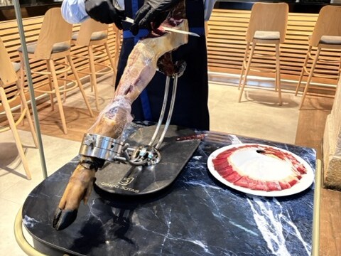 Cortador de Jamon at Toro Tapas in El Puerto de Santa Maria Spain