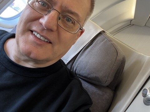 Relaxing in Iberia Business Class