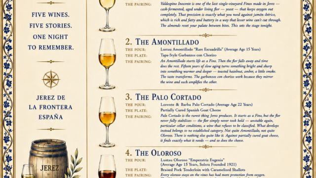 Inspired By My Time In Jerez, I Created A Sherry Tasting For Friends That Followed The Same Progression From Fino To Cream Sherry, Complete With Food Pairings And Plenty Of Conversation.