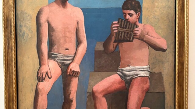 Pablo Picasso painted La Flute de Pan in 1923. It is one of the more popular pieces at the Picasso Museum Paris. © 2026 Rob Hard Pablo Picasso painted La Flute de Pan in 1923. It is one of the more popular pieces at the Picasso Museum Paris.